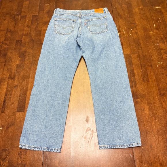 Levi's Premium 501 '90s Jeans Womens 31x30 Light Wash Blue Straight Leg Big E - Picture 8 of 13